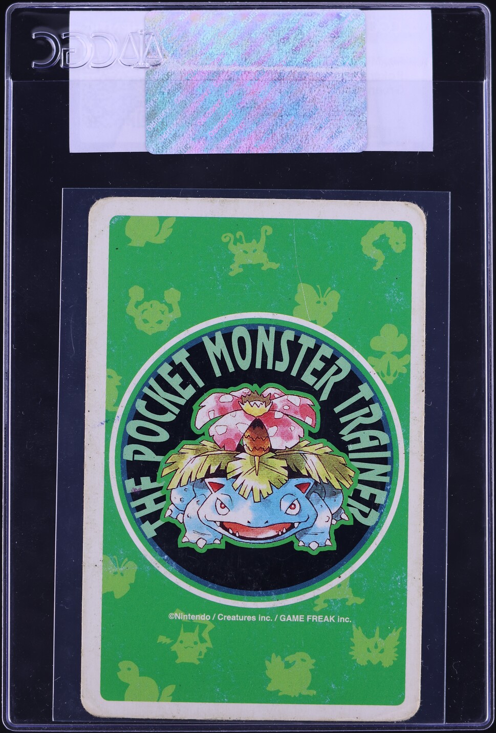 1996 Pokemon Japanese Playing Cards Green 7 Of Clubs Mr. Mime CGC