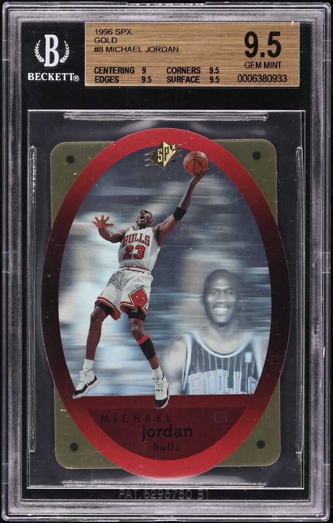 1996 SPx Gold Die-Cut Michael Jordan #8 BGS 9.5 GEM MINT