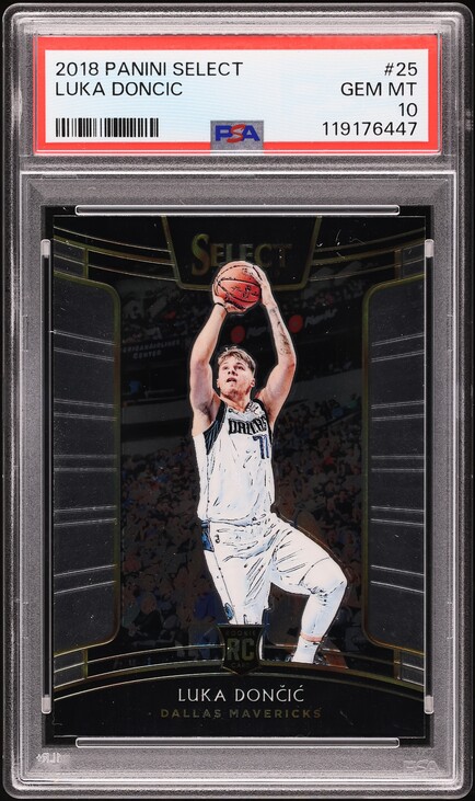 2018 Select Concourse Luka Doncic ROOKIE #25 PSA 10 GEM MINT on