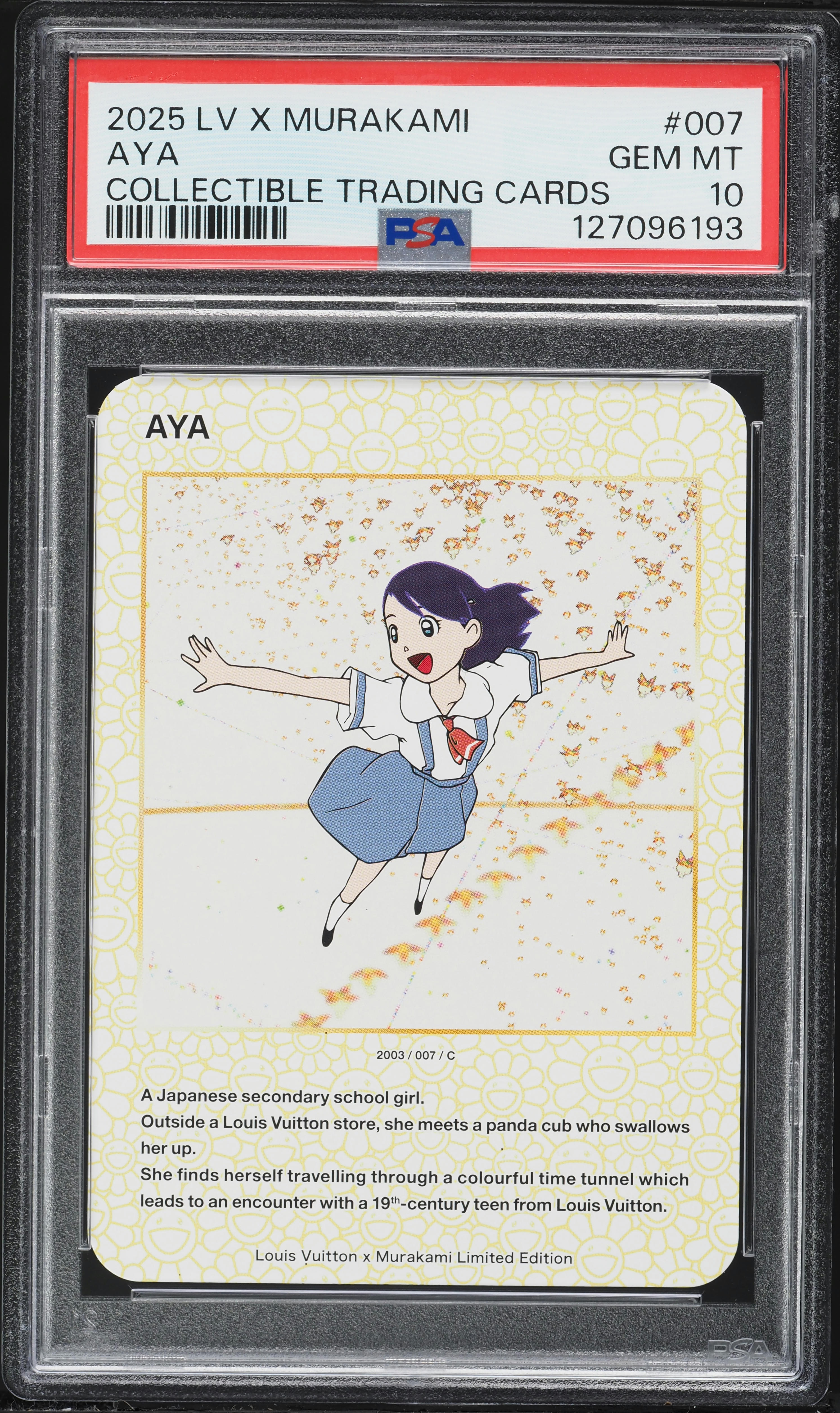 2025 Louis Vuitton X Murakami Collectible Aya #7 PSA 10 GEM MINT