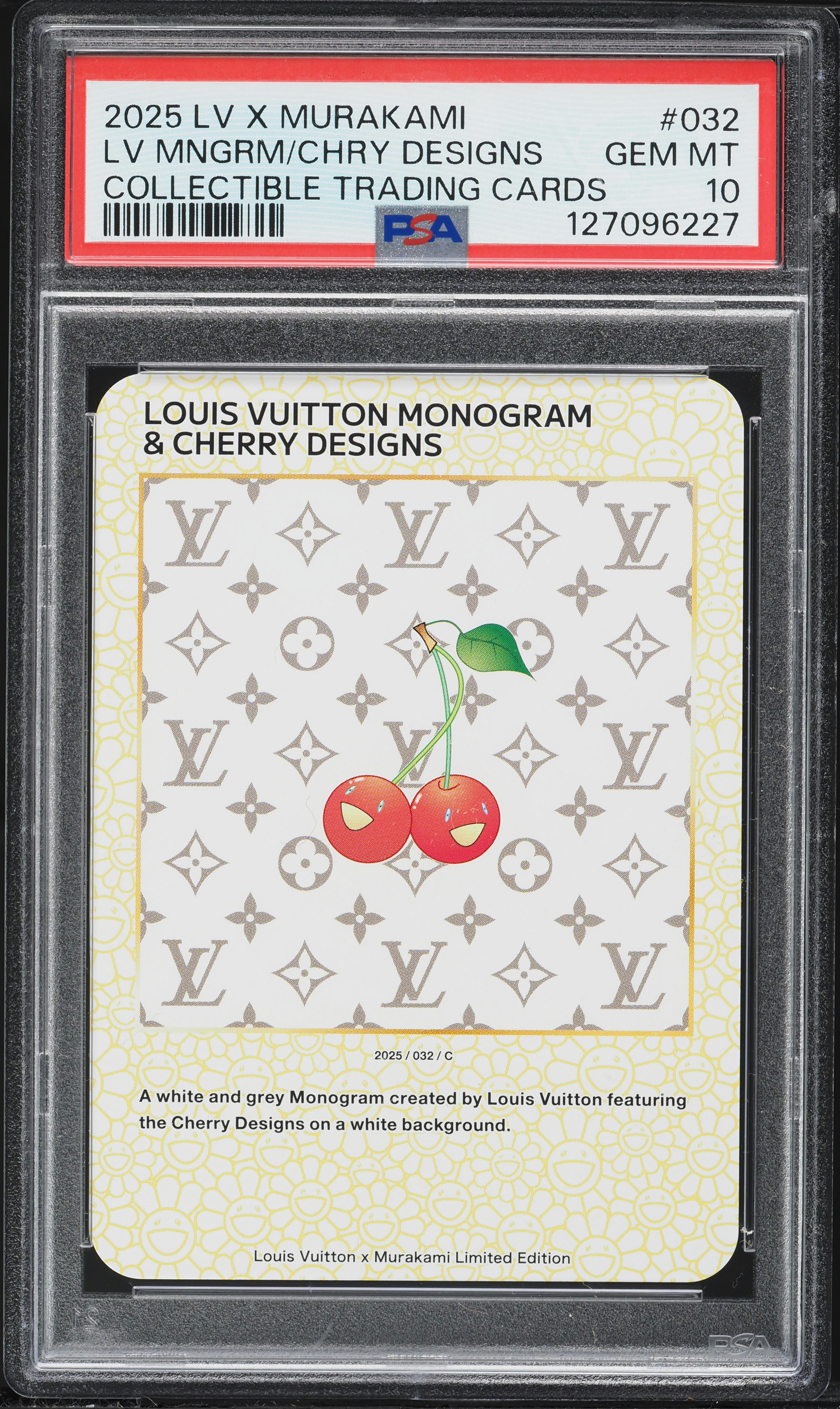 PSA10 Louis Vuitton x 村上隆 Cherry Designs 2025 Louis Vuitton X Murakami Collectible Monogram & Cherry