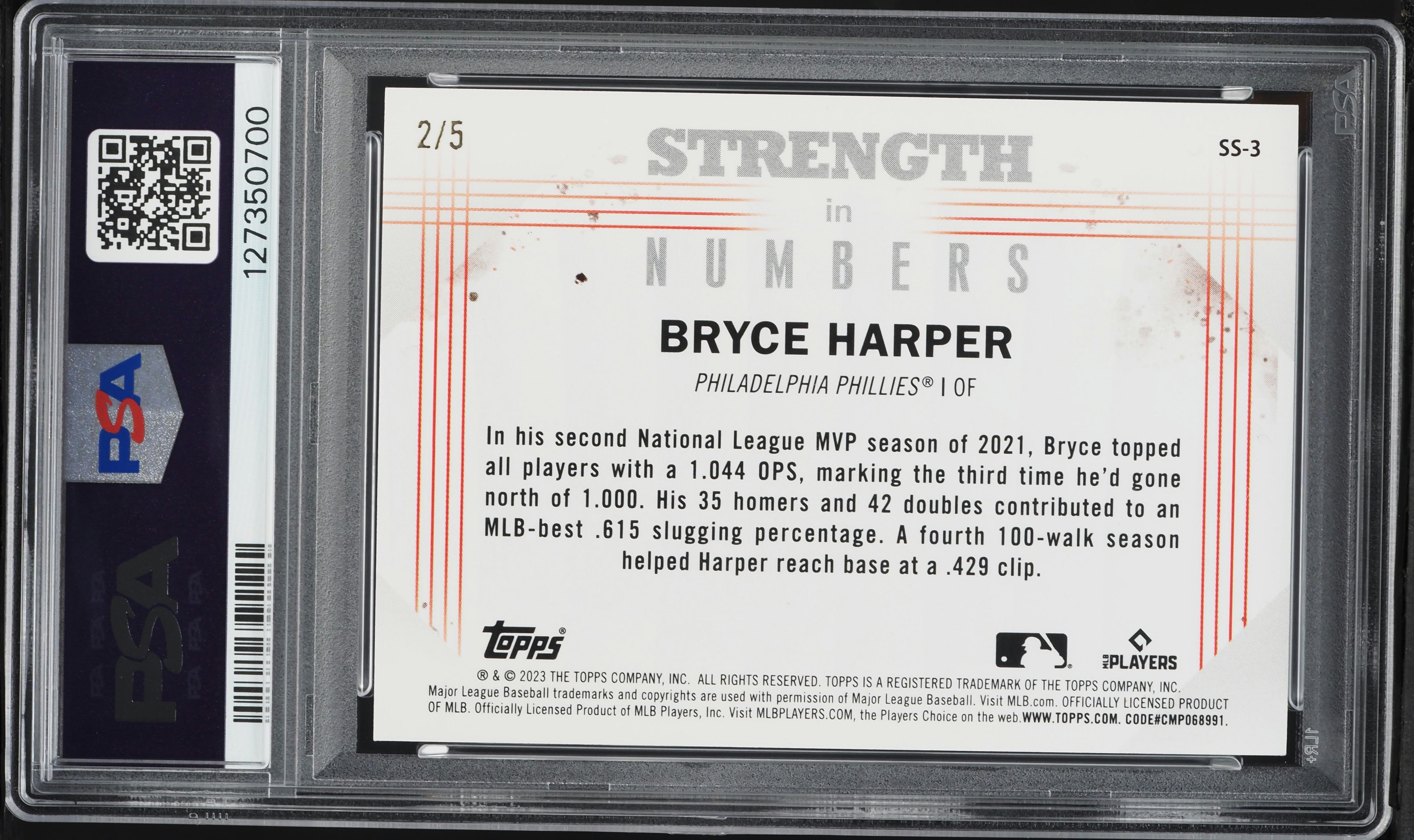 【シャージナンバー】2023 TOPPS Bryce Harper 5枚限定 シャージナンバー】2023 TOPPS Bryce Harper 5枚限定 シャージナンバー