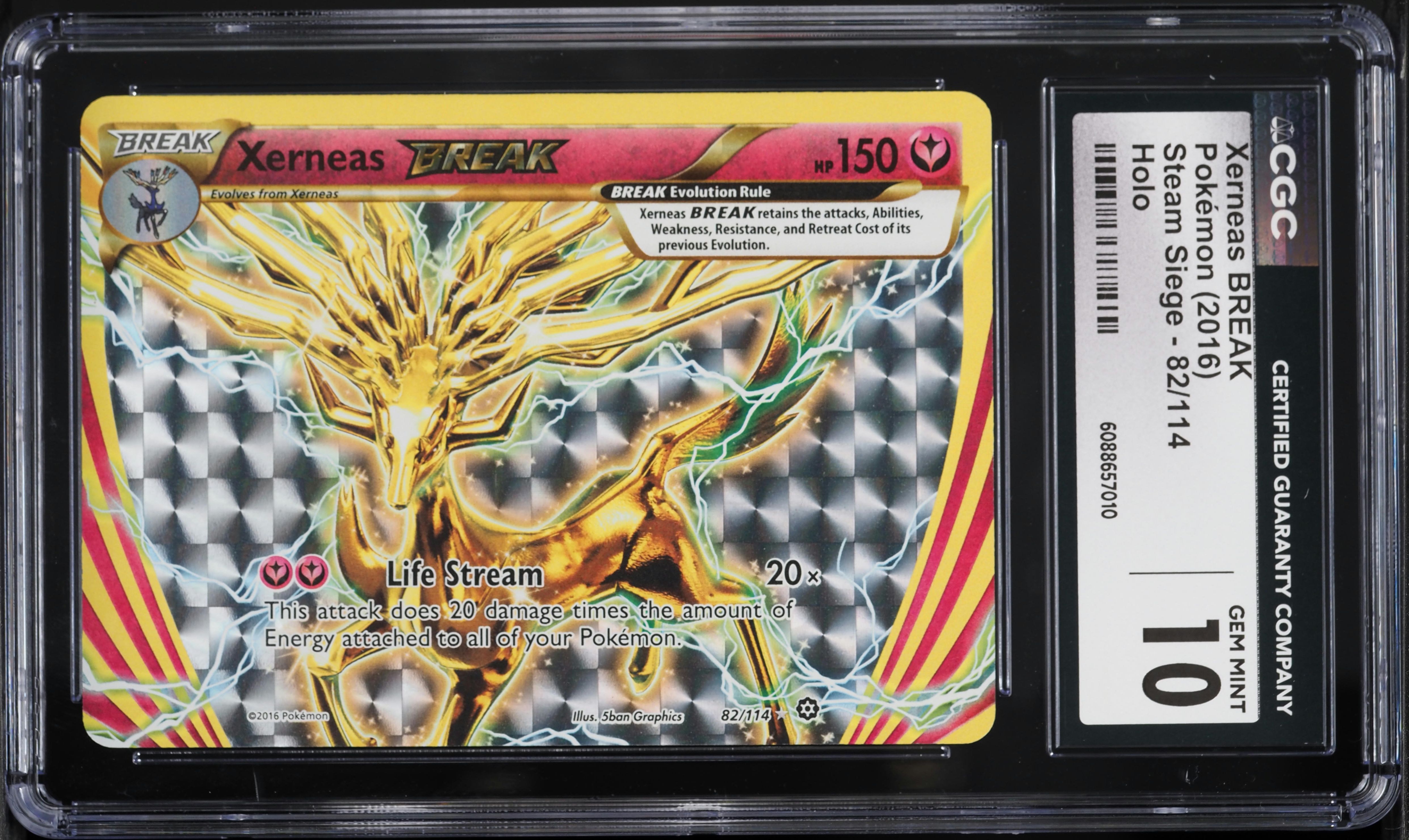 2016 Pokemon XY Steam Siege Xerneas BREAK #82 CGC 10 GEM MINT on Fanatics Collect 2016 Pokemon XY Steam Siege Xerneas BREAK #82 CGC 10 GEM MINT on Fanatics Collect