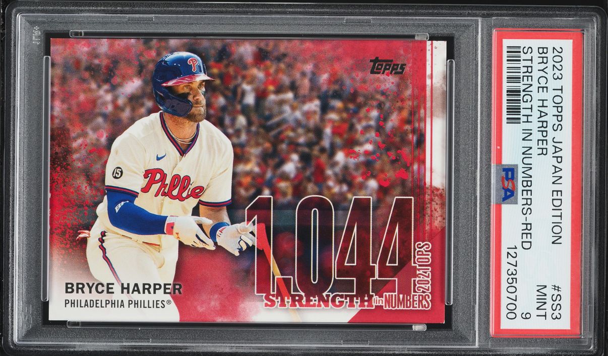 2023 Topps Japan Edition Strength In Numbers Red Bryce Harper /5