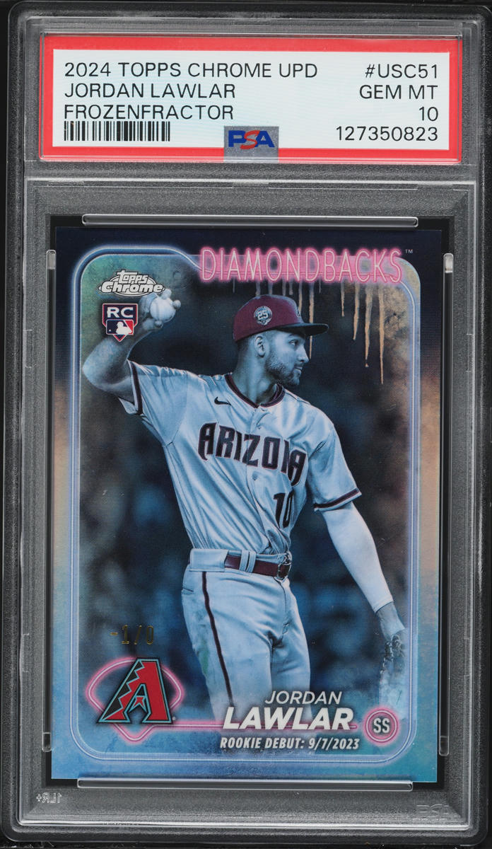 Jordan Lawlar Topps Chrome Pro Debut Refractor Auto 84/99 サイン 