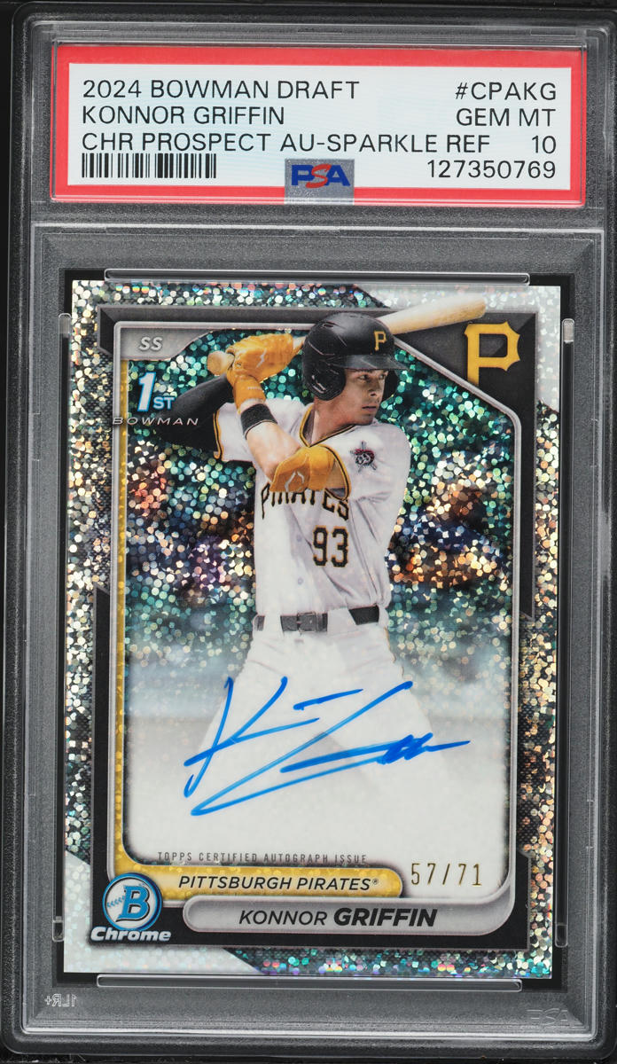 2024 Bowman Chrome Sparkle Refractor Konnor Griffin PROSPECT AUTO 