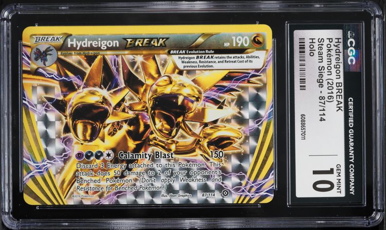 2016 Pokemon XY Steam Siege Hydreigon BREAK #87 CGC 10 GEM MINT on Fanatics  Collect
