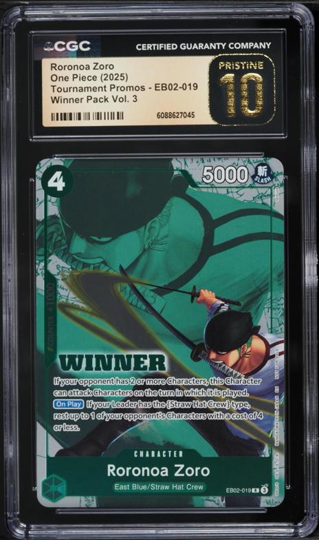 2025 One Piece Tournament Promos Winner Pack Vol 3 Roronoa Zoro