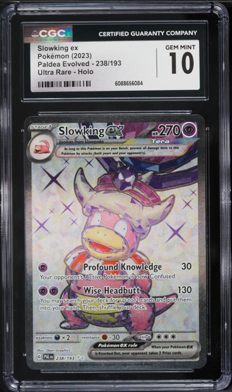 2023 Pokemon Scarlet & Violet Paldea Evolved Full Art Slowking ex #238 CGC 10 GEM MINT