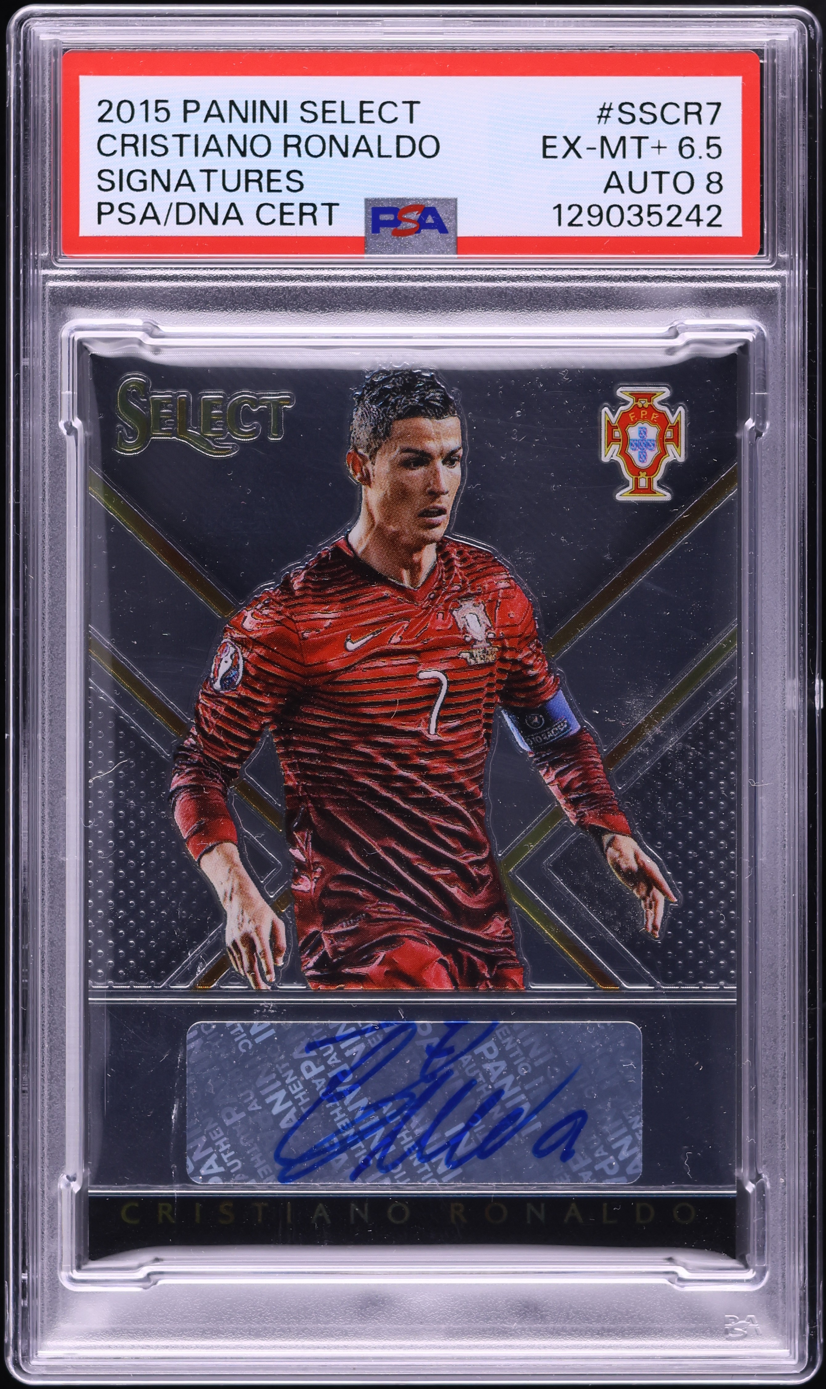 2015 Select Signatures Cristiano Ronaldo AUTO DNA 8 /39 #SS-CR7