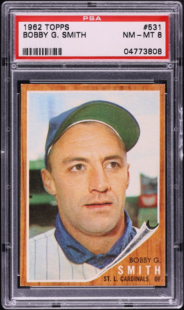 1962 Topps Bobby G. Smith #531 PSA 8 NM-MT