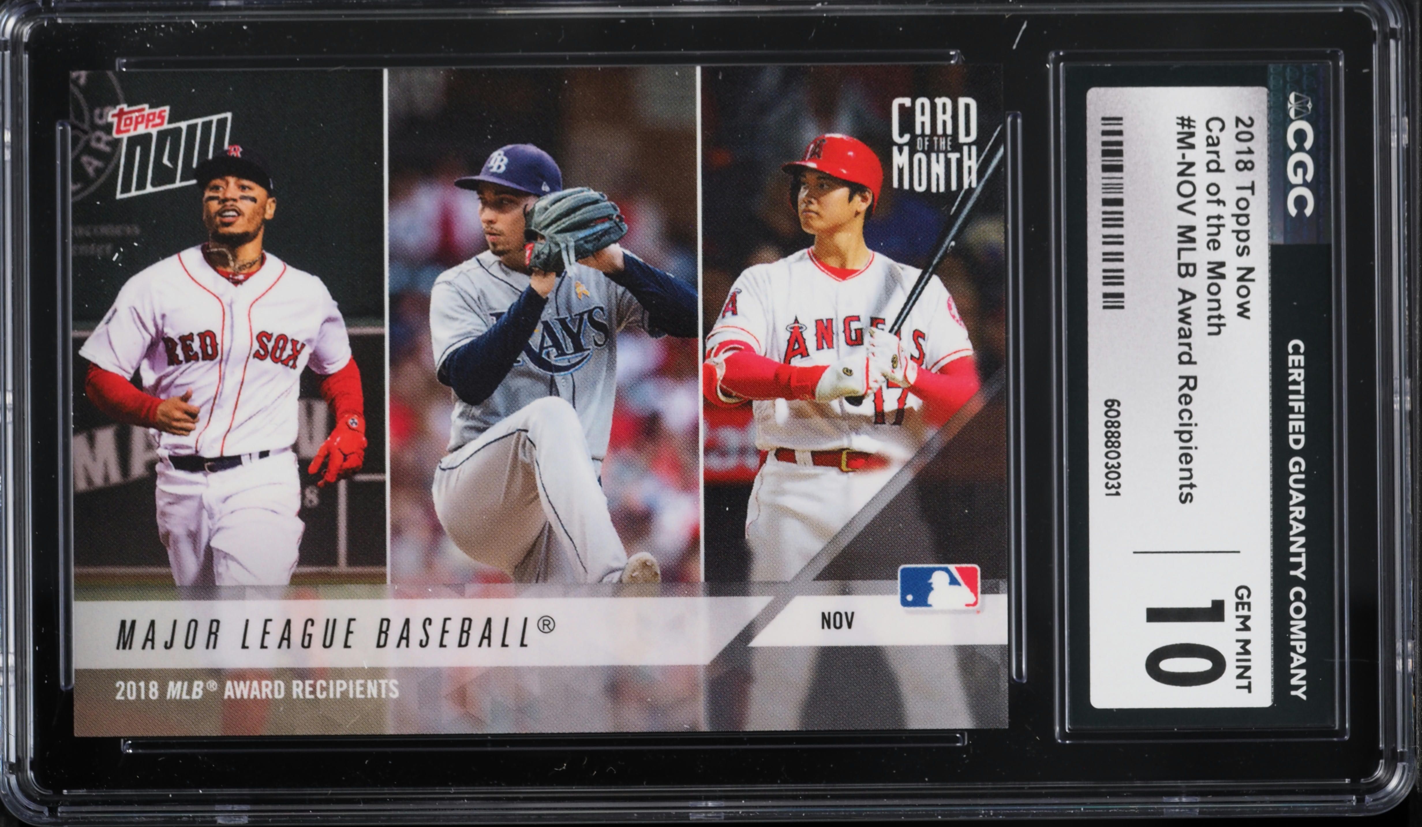 2018 Topps Now Card Of The Month MLB Award Recipients #M-NOV CGC