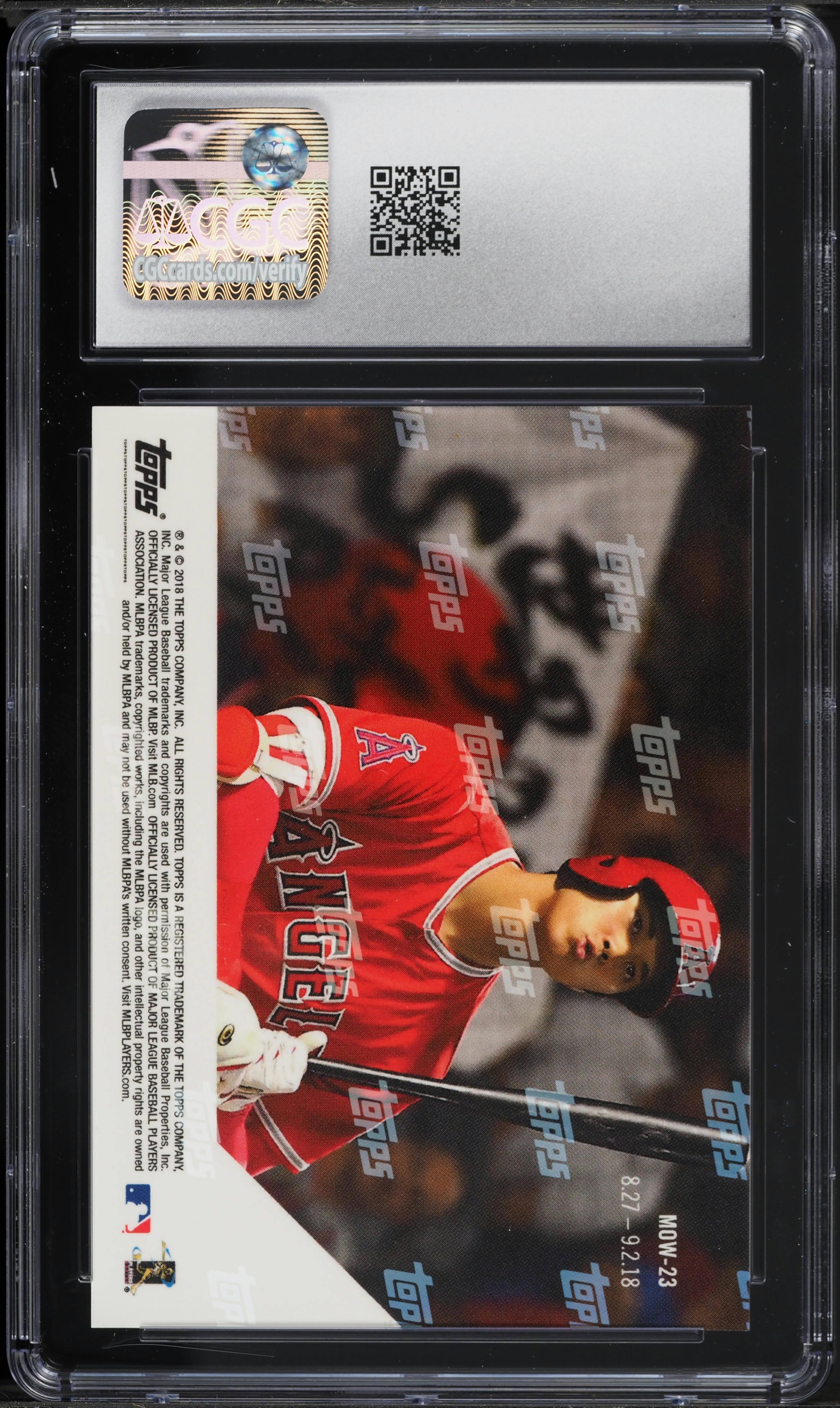 2018 Topps Now Moment Of The Week Shohei Ohtani ROOKIE #MOW-23 CGC
