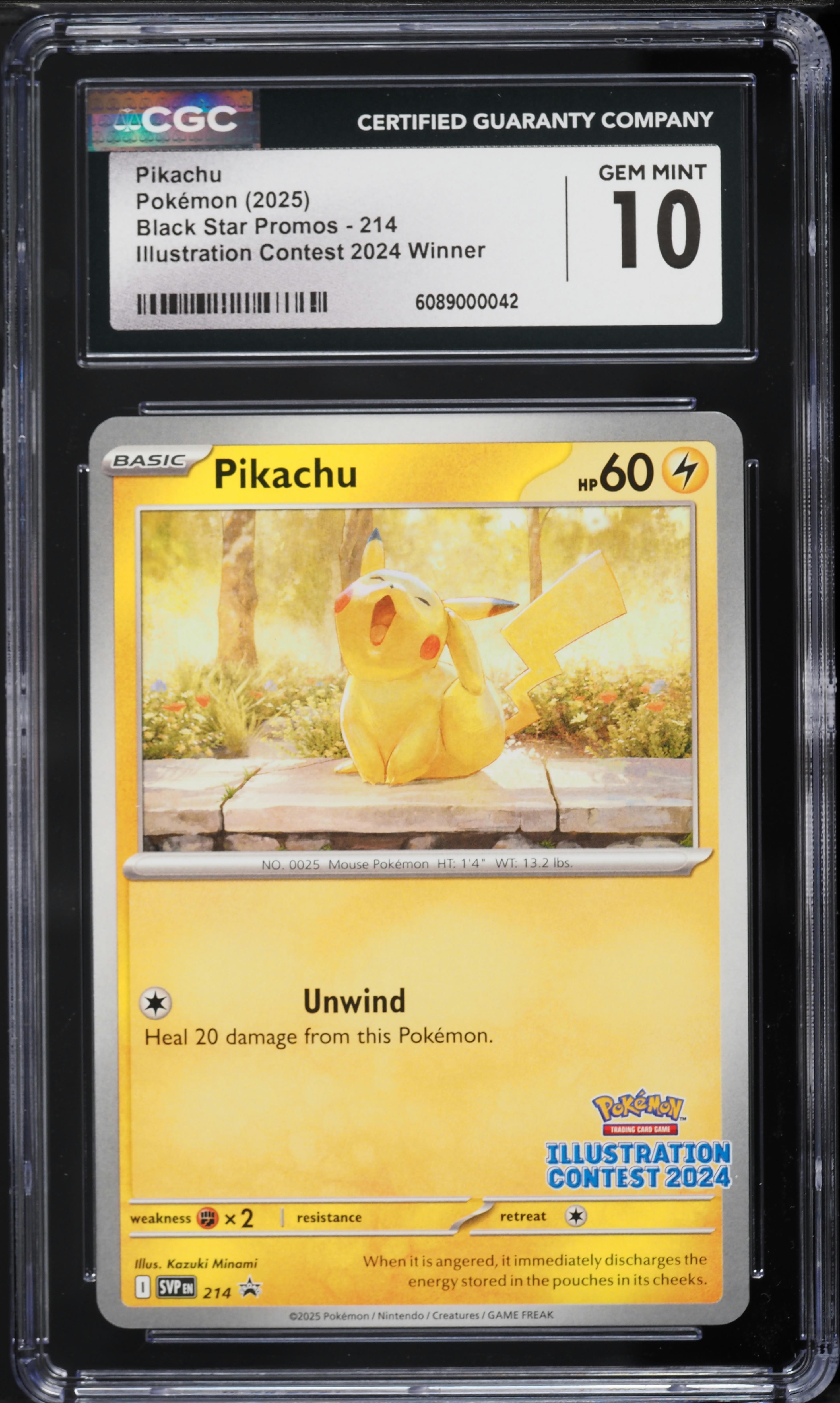 【希少】 ピカチュウ Pikachu WCS 2025 winner リーグ優勝 SVP 225 Pikachu World Championship 2025. The year of Eevee still