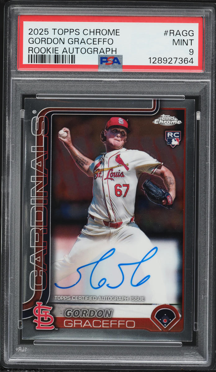 2025 Topps Chrome Gordon Graceffo ROOKIE AUTO #RA-GG PSA 9 MINT