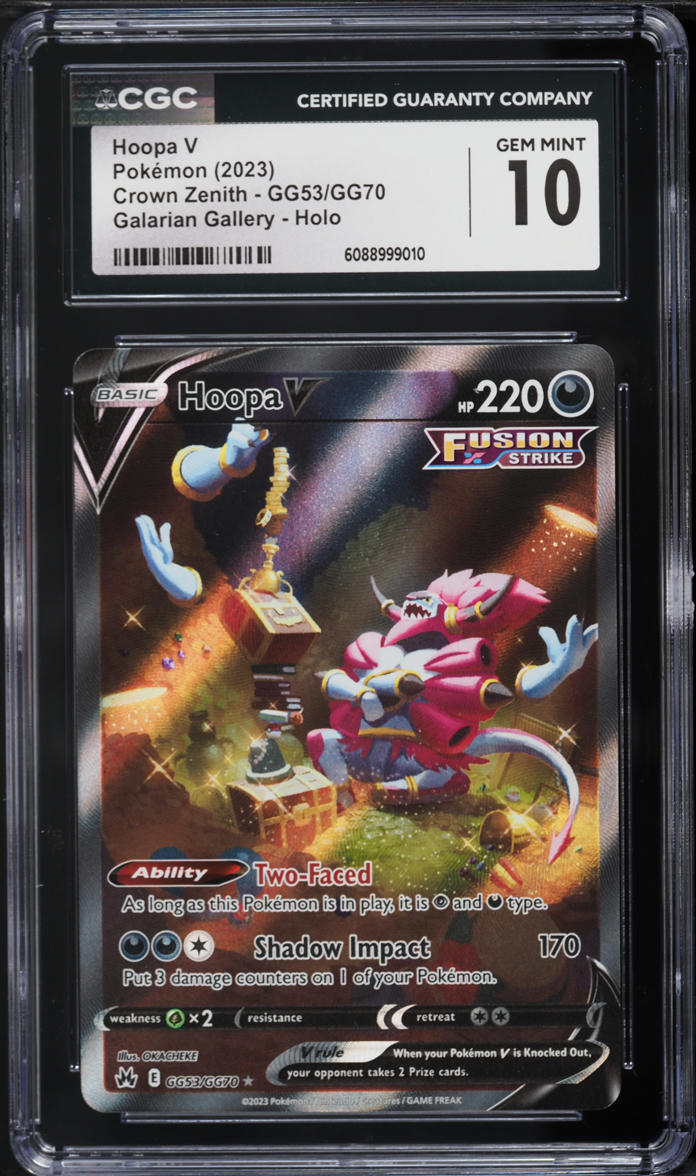 2023 Pokemon Sword & Shield Crown Zenith Full Art Hoopa V #GG53 CGC 10 GEM MINT