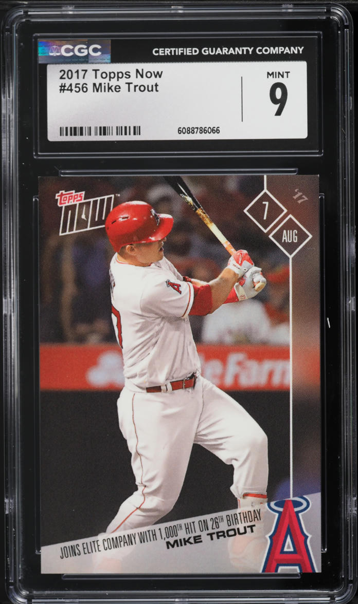 2017 Topps Now Mike Trout #456 CGC 9 MINT