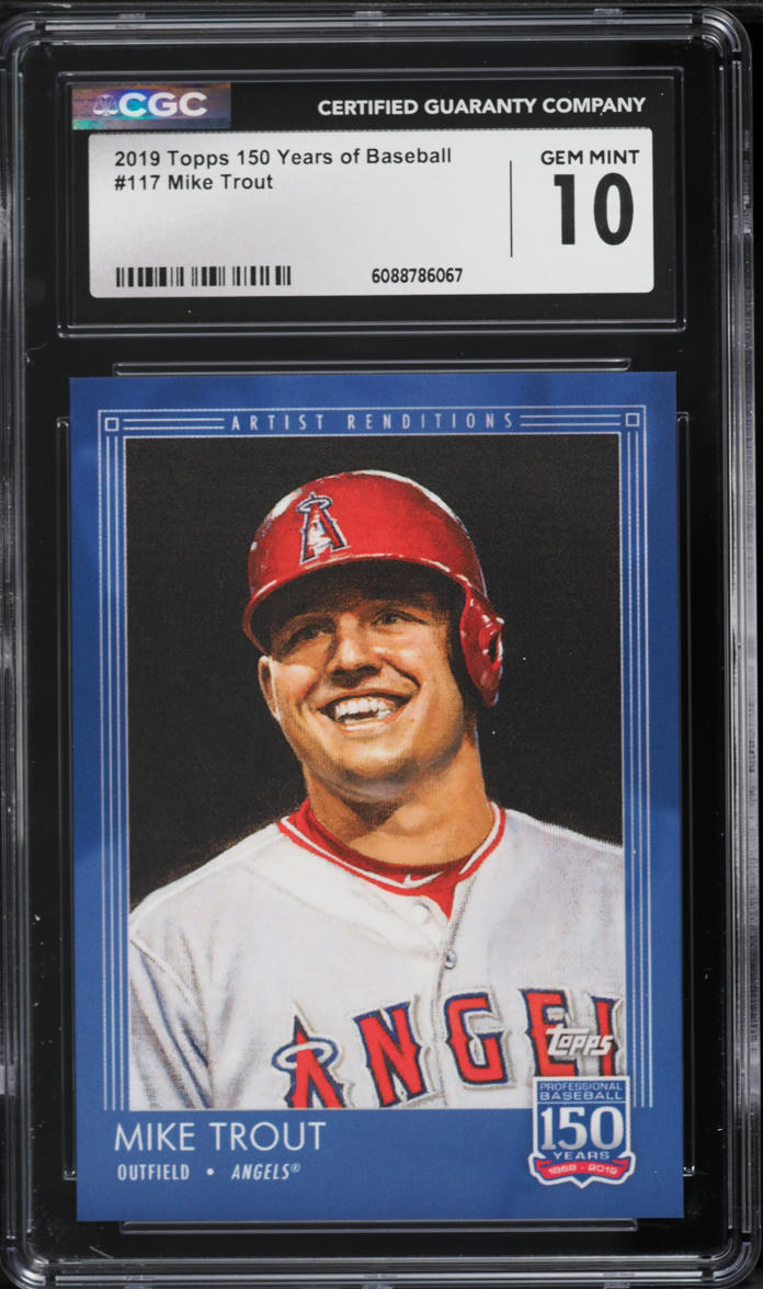 2019 Topps 150 Years Of Baseball Mike Trout #117 CGC 10 GEM MINT