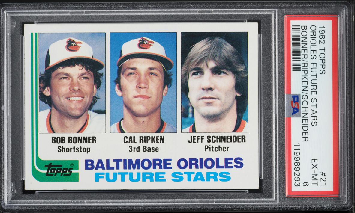 1982 Topps Cal Ripken Jr. ROOKIE #21 PSA 6 EXMT