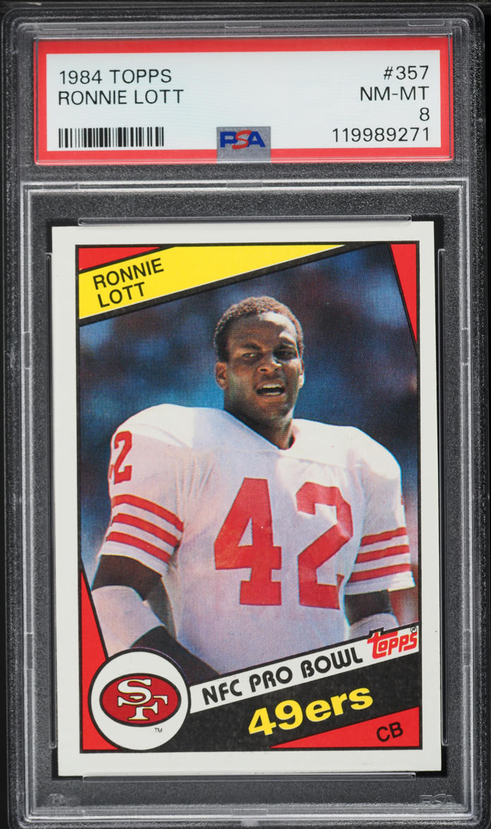 1984 Topps Football Ronnie Lott #357 PSA 8 NM-MT