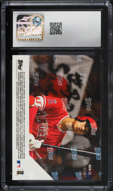 2018 Topps Now Moment Of The Week Shohei Ohtani ROOKIE #MOW-23 CGC