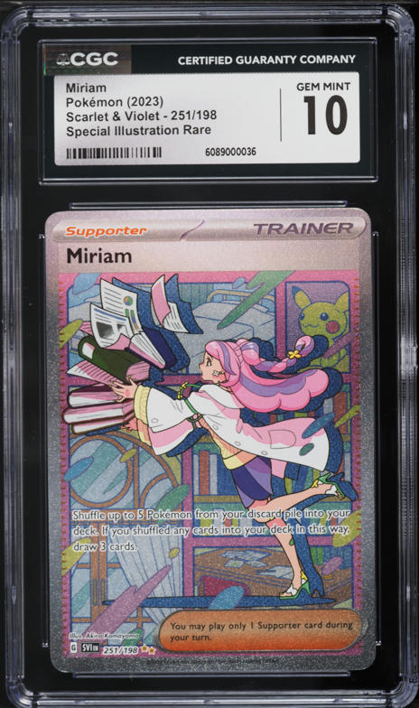 miriam pokemon card full art PSA 9 Special Illustration Rare SIR Scarlet & Violet 251 for Sale in Arcadia, CA Choose up to 5 Pokemon from your discard pile Miriam - 179/198 (Reverse Foil)