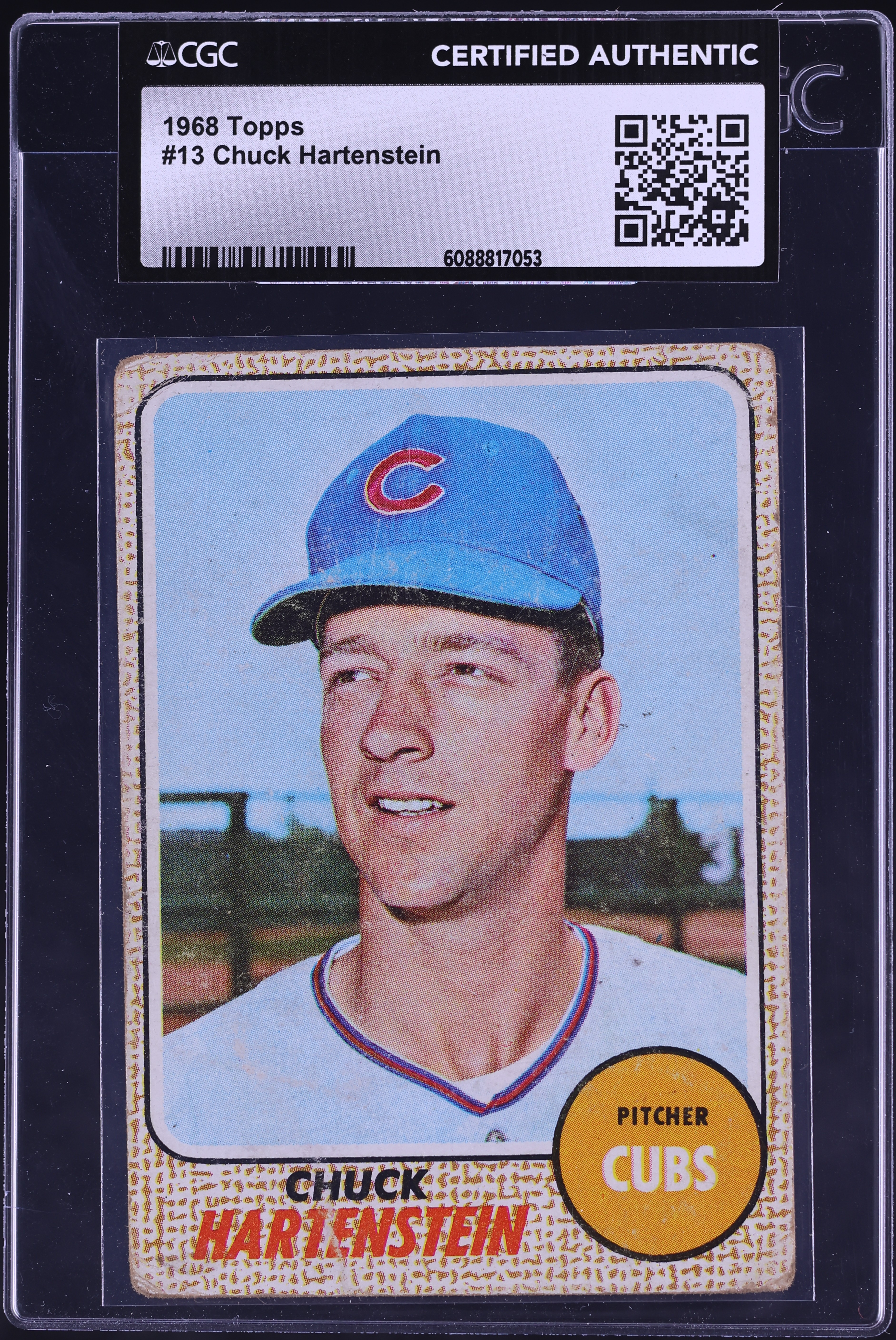 cneem  クレジットカード 1968 Topps Chuck Hartenstein #13 CGC AUTH on Fanatics Collect