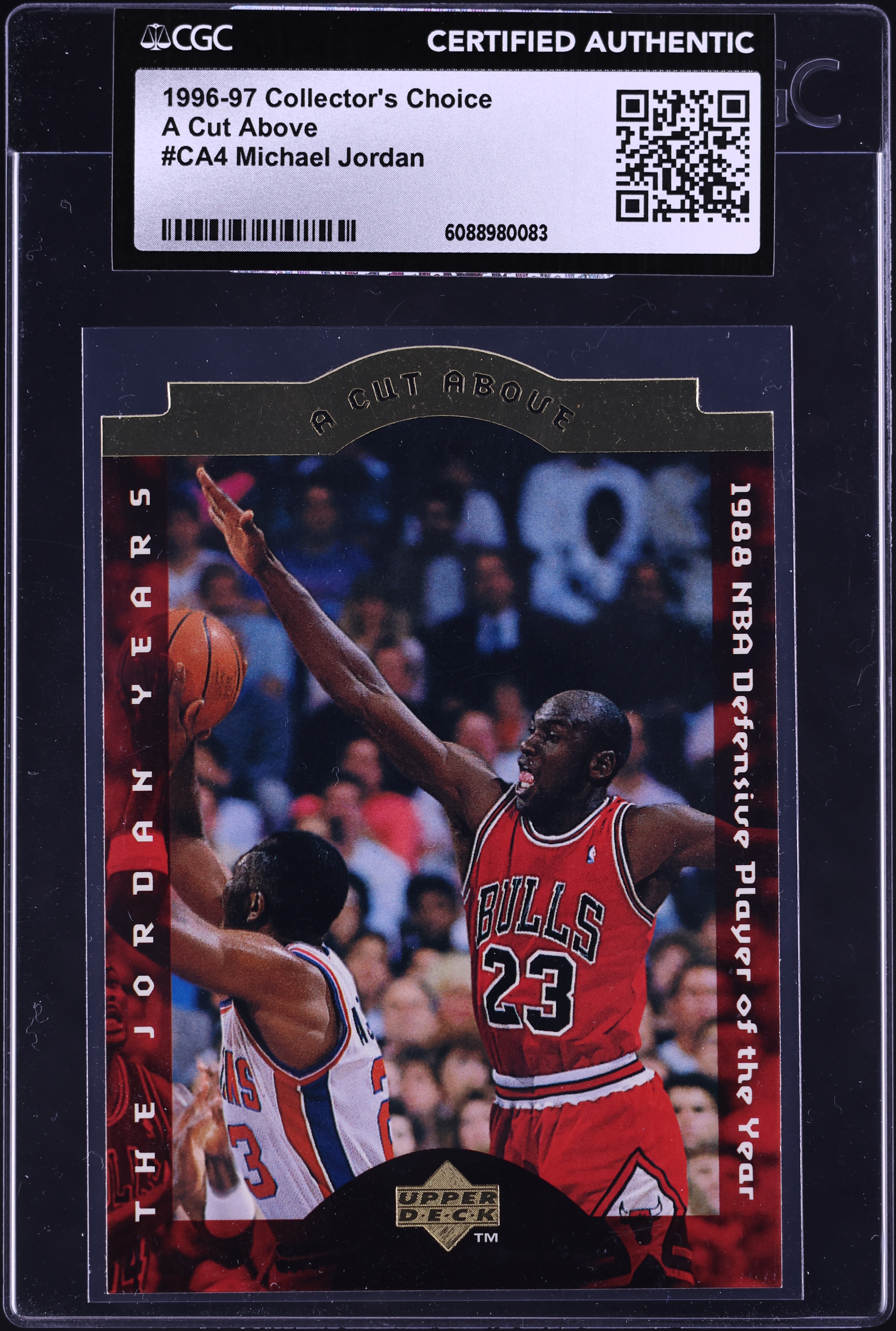 1996 Collector's Choice A Cut Above Die Cut Michael Jordan #CA4