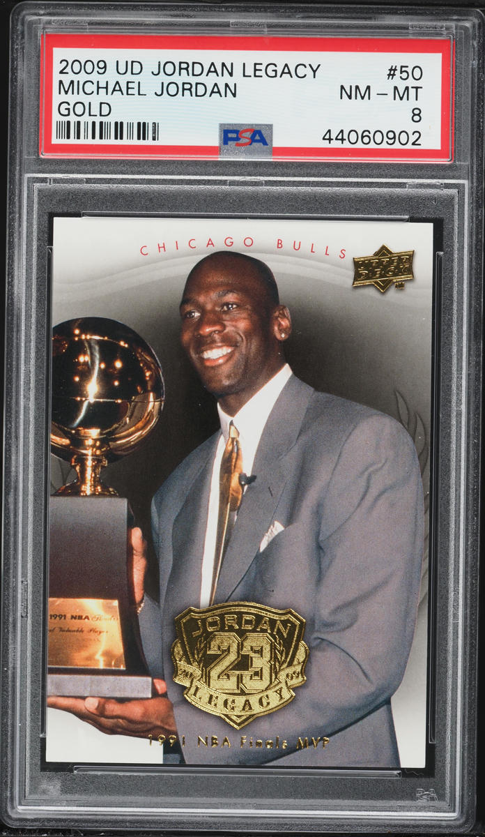 2009 Upper Deck Jordan Legacy Gold Michael Jordan #50 PSA 8 NM-MT