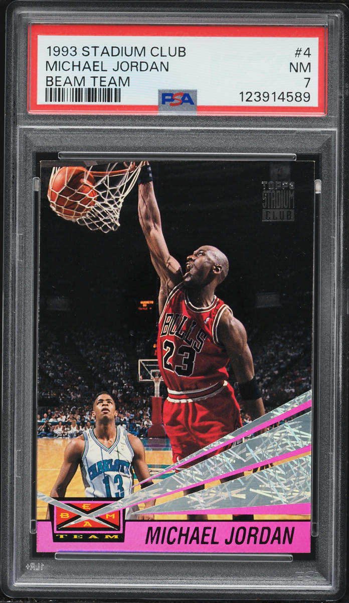 1993 Stadium Club Beam Team Michael Jordan #4 PSA 7 NRMT