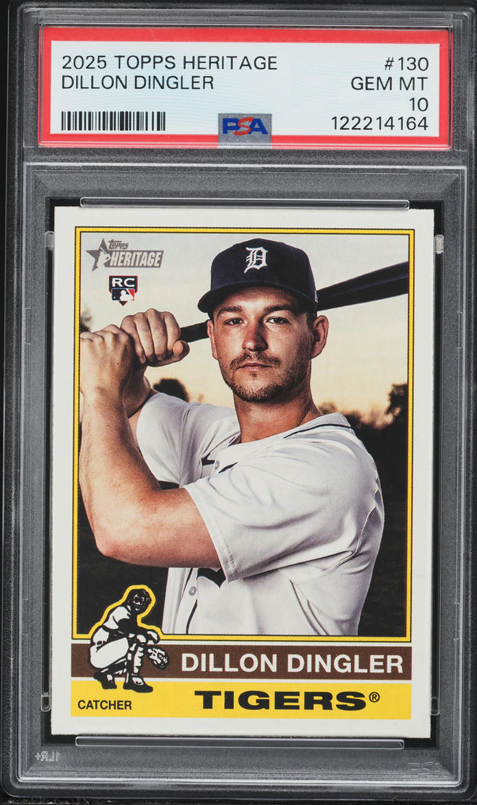 2025 Topps Heritage Dillon Dingler ROOKIE #130 PSA 10 GEM MINT