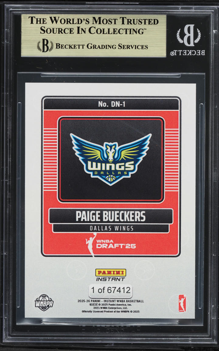2025 Panini Instant WNBA #DN-1 PAIGE BUECKERS DRAFT NIGHT ROOKIE - Foto 9