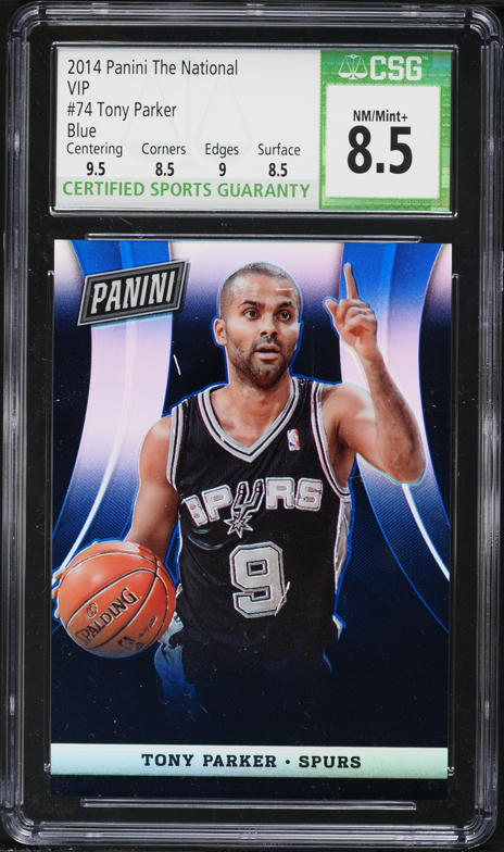 2024 Panini Mosaic Showtime Signatures Gold Tony Parker AUTO 10/10