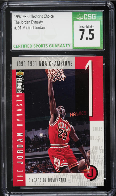 1997 Collector's Choice The Jordan Dynasty Michael Jordan /23000