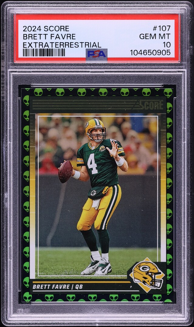 2024 Score Extraterrestrial Brett Favre #107 PSA 10 GEM MINT