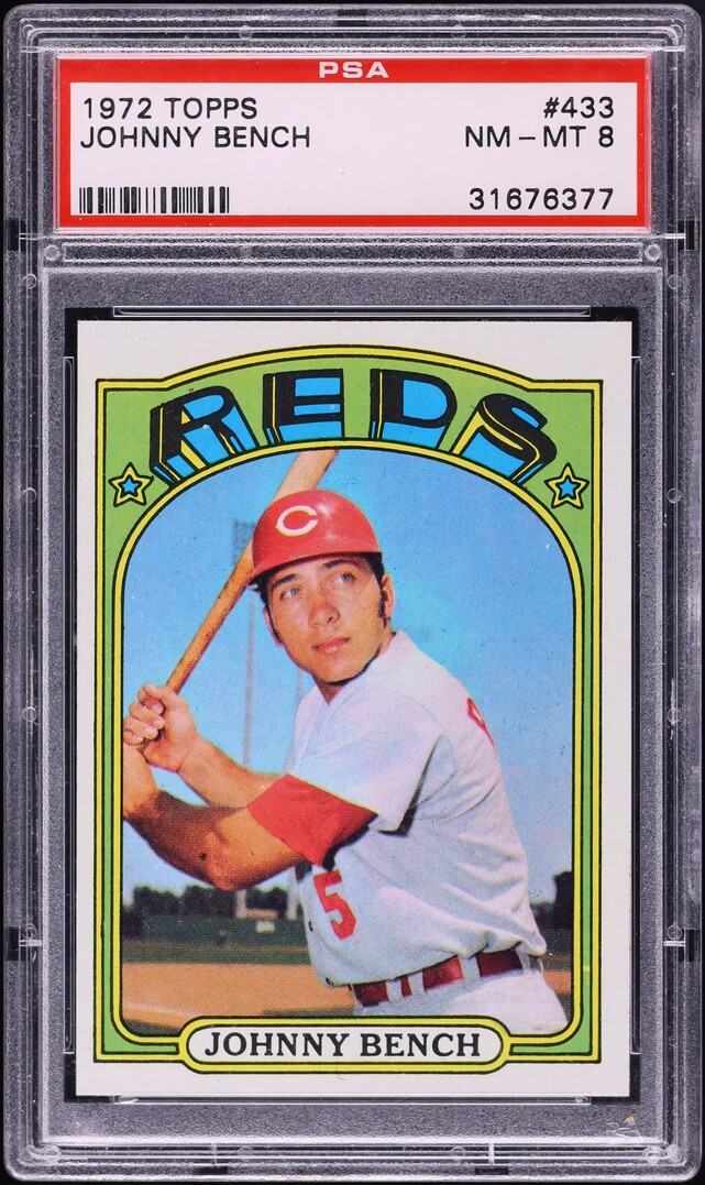 1972 Topps Johnny Bench #433 PSA 8 NM-MT