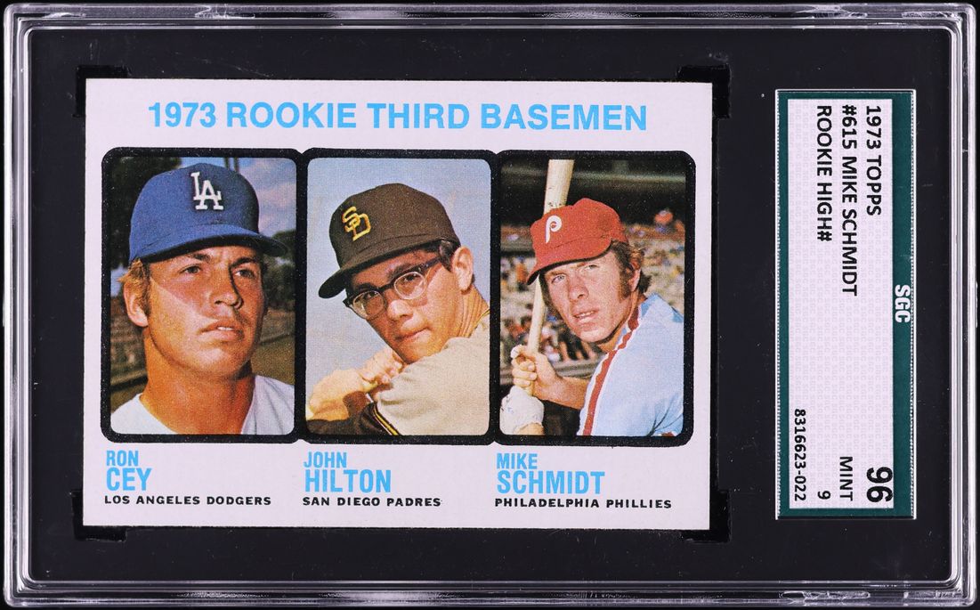 1973 Topps Mike Schmidt ROOKIE #615 SGC 9 MINT