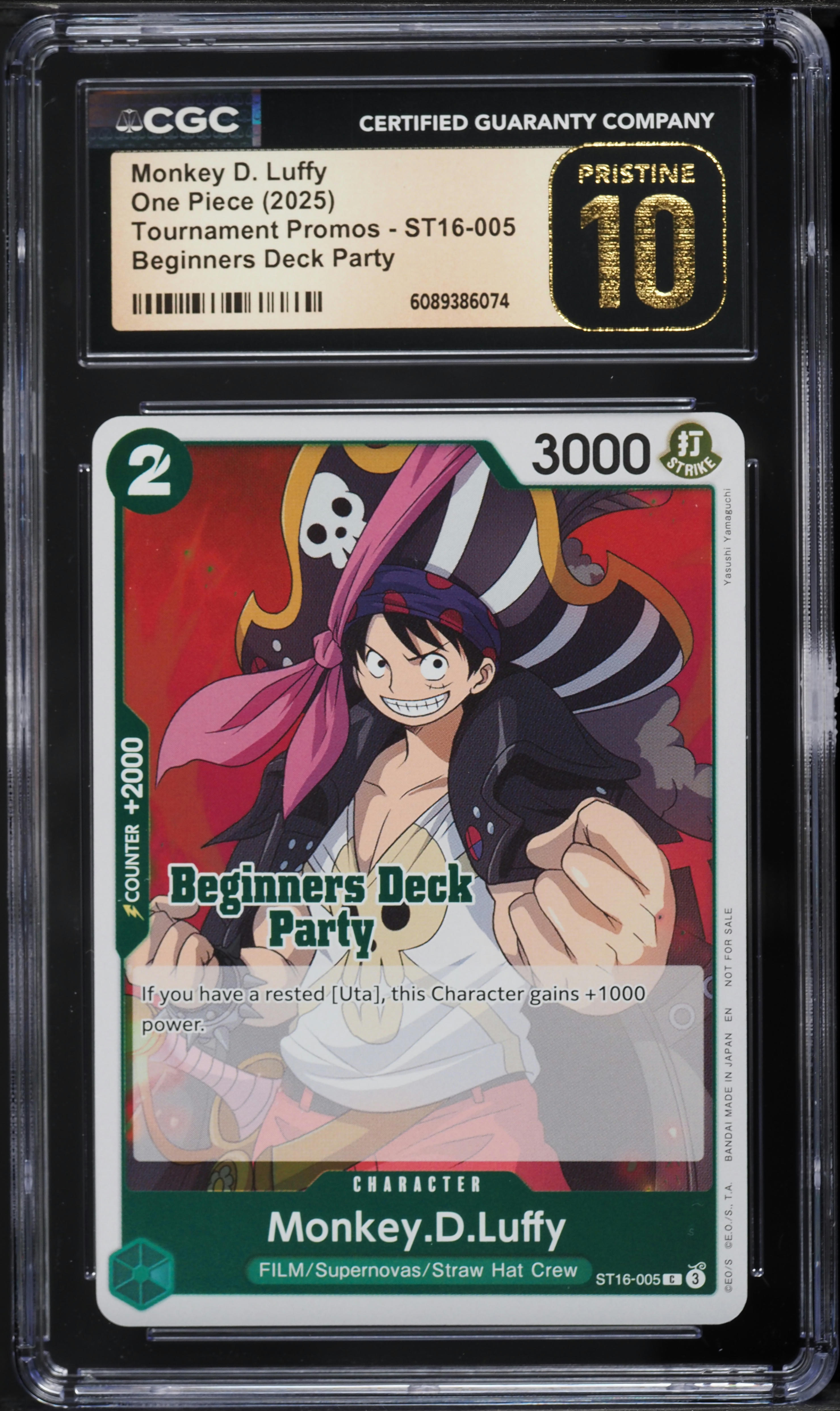 2025 One Piece Tournament Promo Beginners Deck Monkey D. Luffy