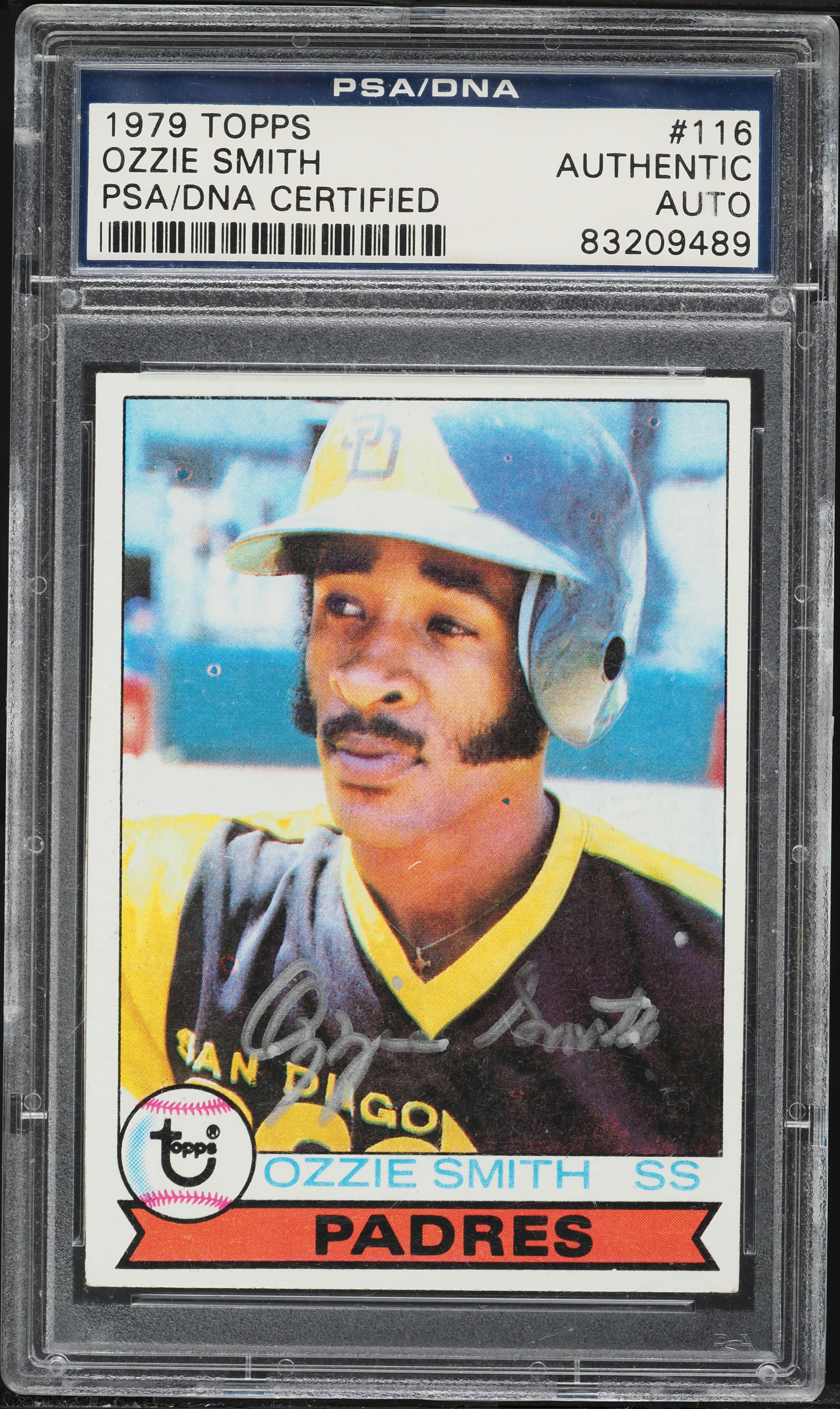 1979 Topps Ozzie Smith ROOKIE AUTO #116 PSA/DNA AUTH on Fanatics