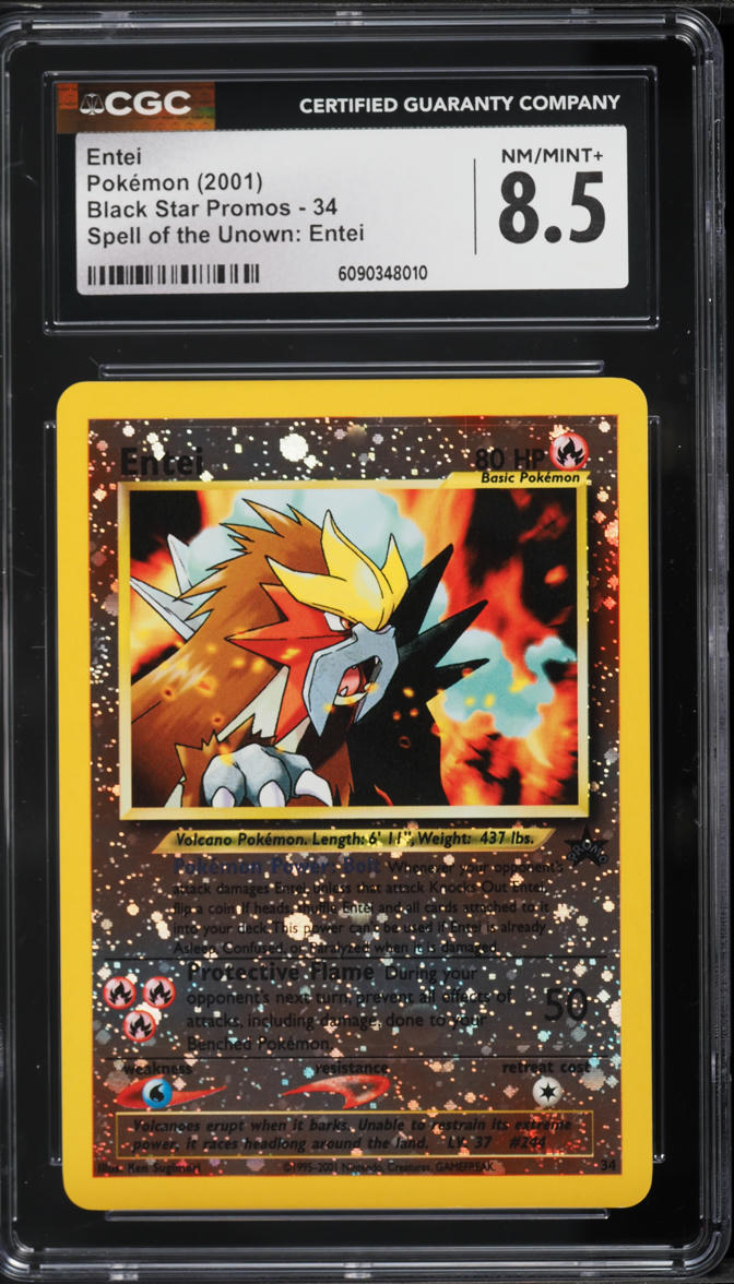 entei pokemon card promo Reverse Holo 3 Movie #34 PSA 9 This listing is for a Pokemon promo reverse holo card. Pokmon TCG Wizards Black Star