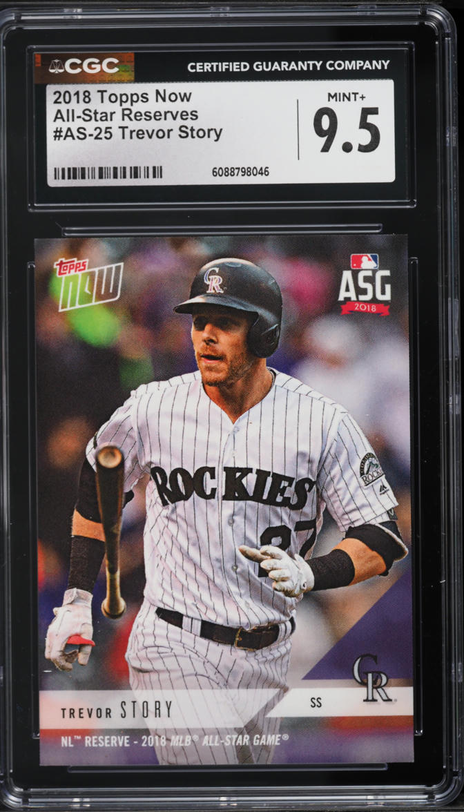 2018 Topps Now All-Star Reserves Trevor Story #AS-25 CGC 9.5 MINT+