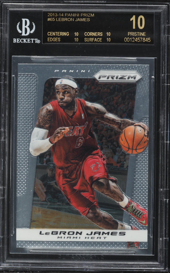 2013 Panini Prizm LeBron James #65 BGS 10 BLACK LABEL
