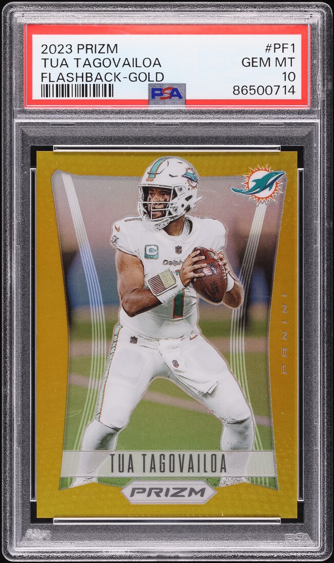 2023 Panini Prizm Flashback Gold Tua Tagovailoa /10 #PF-1 PSA 10 GEM MINT
