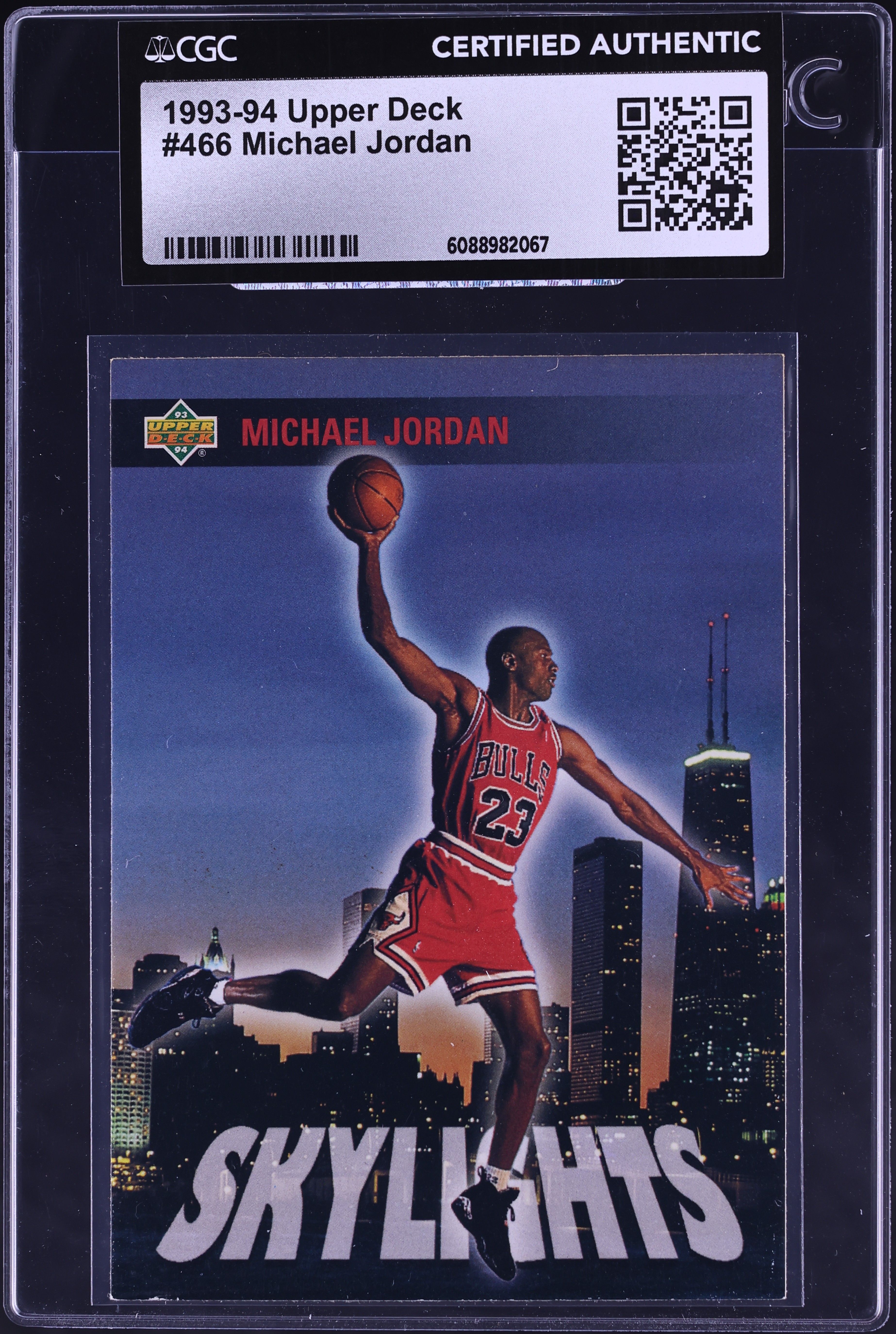 1993 Upper Deck Skylights Michael Jordan #466 CGC AUTH on Fanatics 