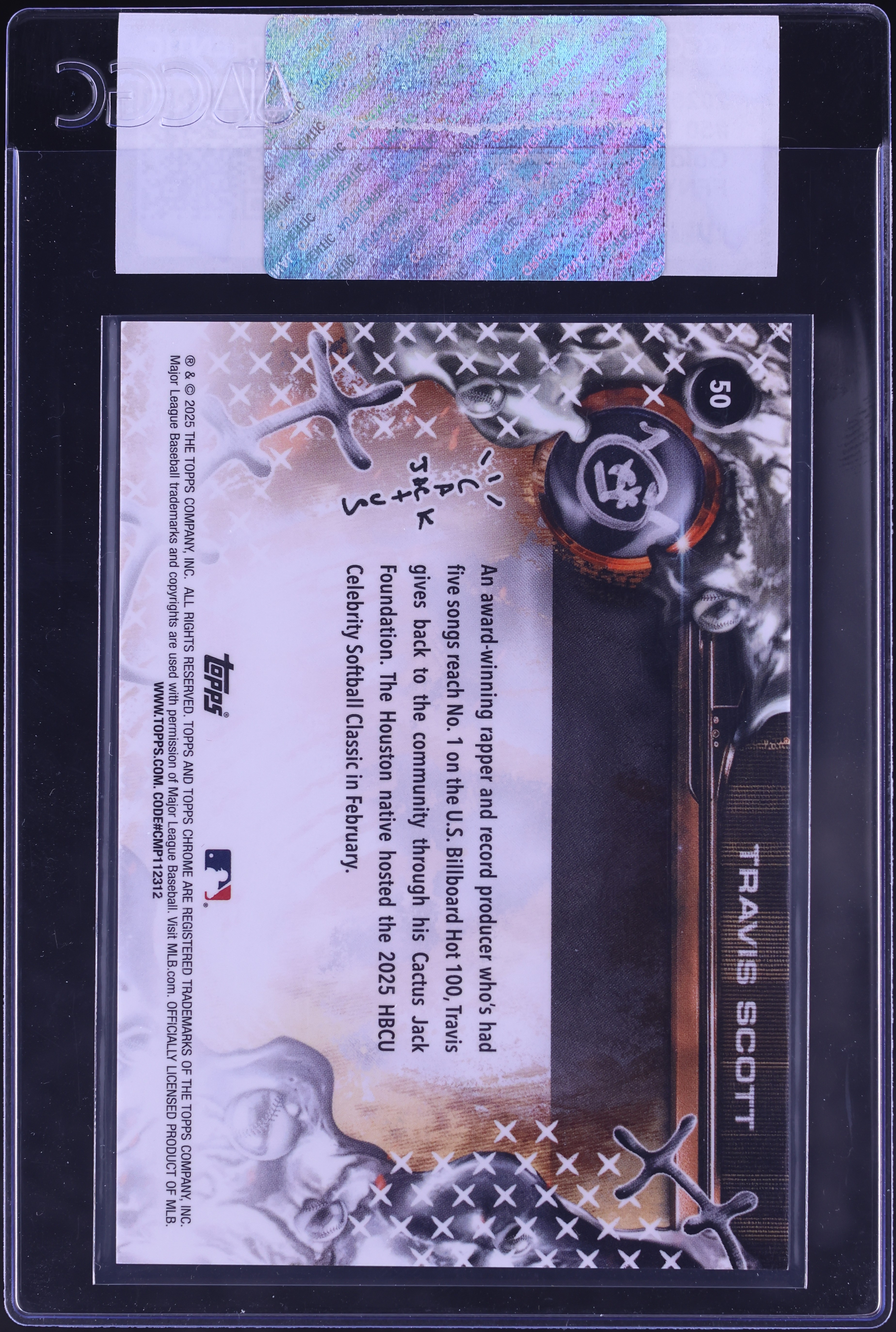 2025 Topps Chrome X Cactus Jack Gold Refractor FFNYC Exclusive 
