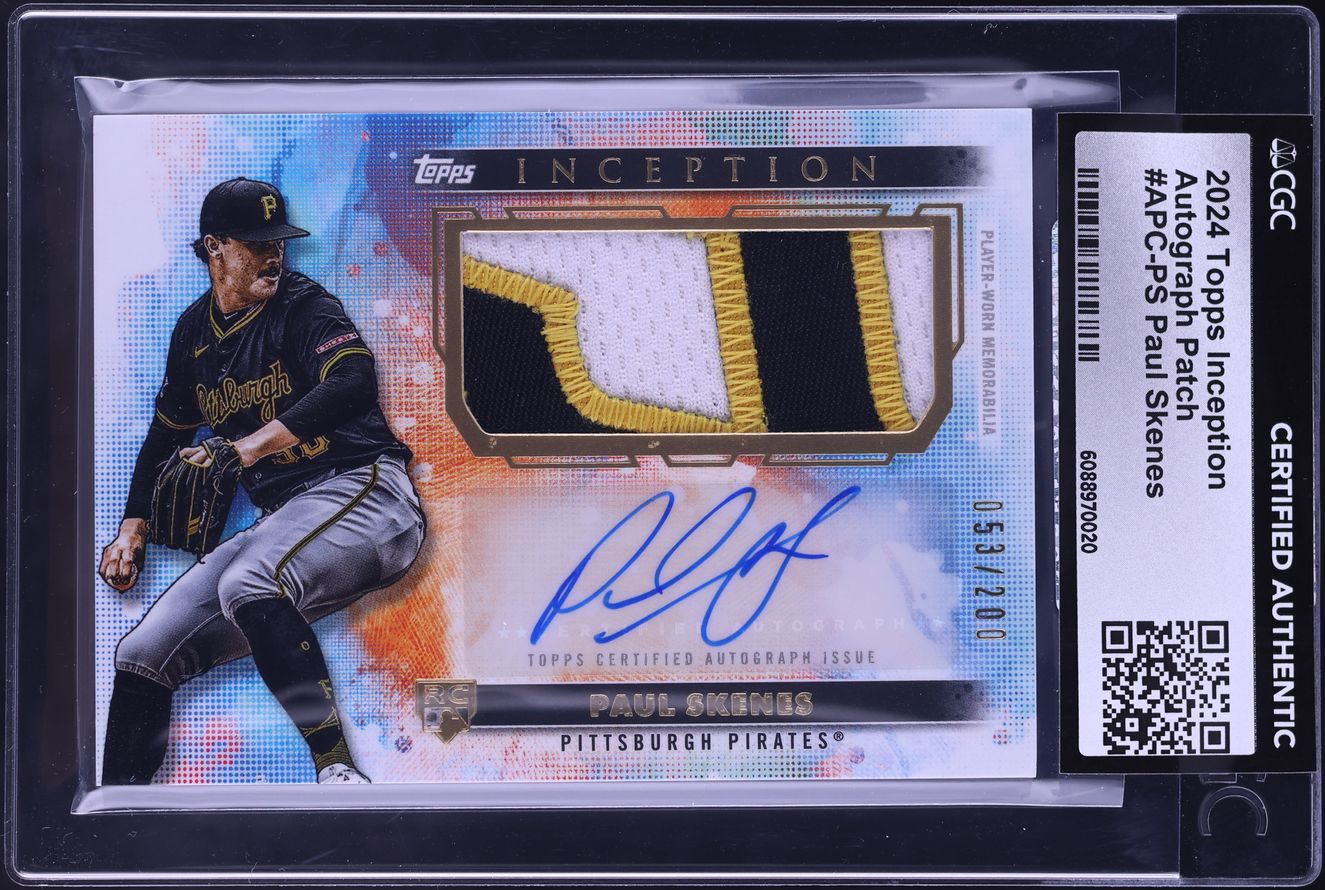 2024 Topps Inception Paul Skenes ROOKIE PATCH AUTO /200 #APC-PS 