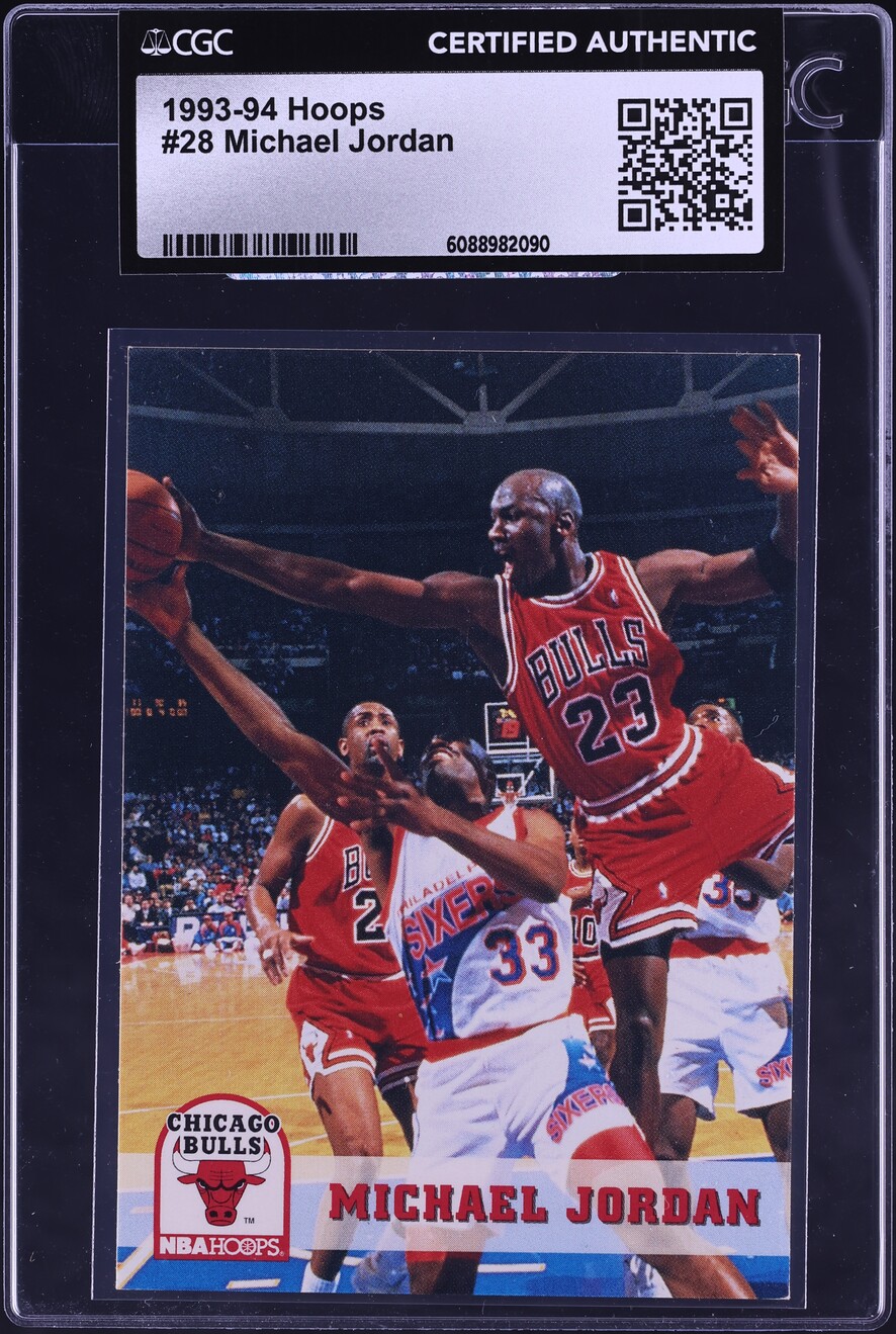 1993 Hoops Michael Jordan #28 CGC AUTH on Fanatics Collect