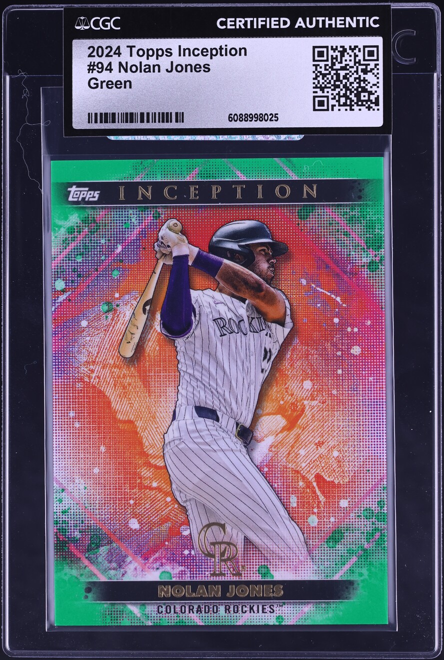 2024 Topps Inception Green Nolan Jones #94 CGC AUTH