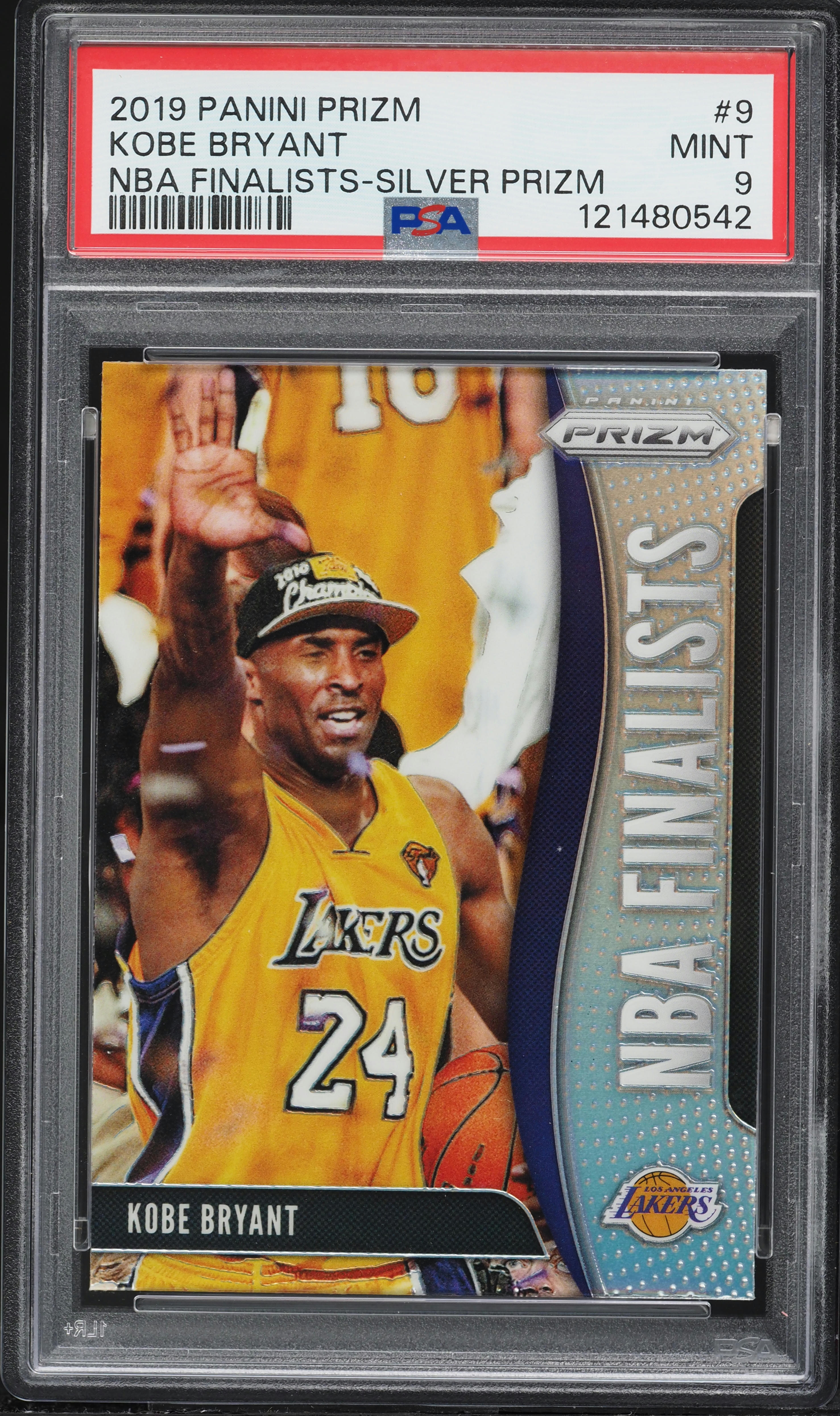 2019 Panini Prizm NBA Finalists Silver Kobe Bryant #9 PSA 9 MINT