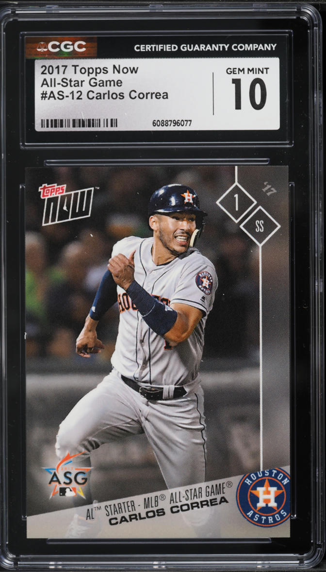 2017 Topps Now All-Star Game Carlos Correa #AS-12 CGC 10 GEM MINT